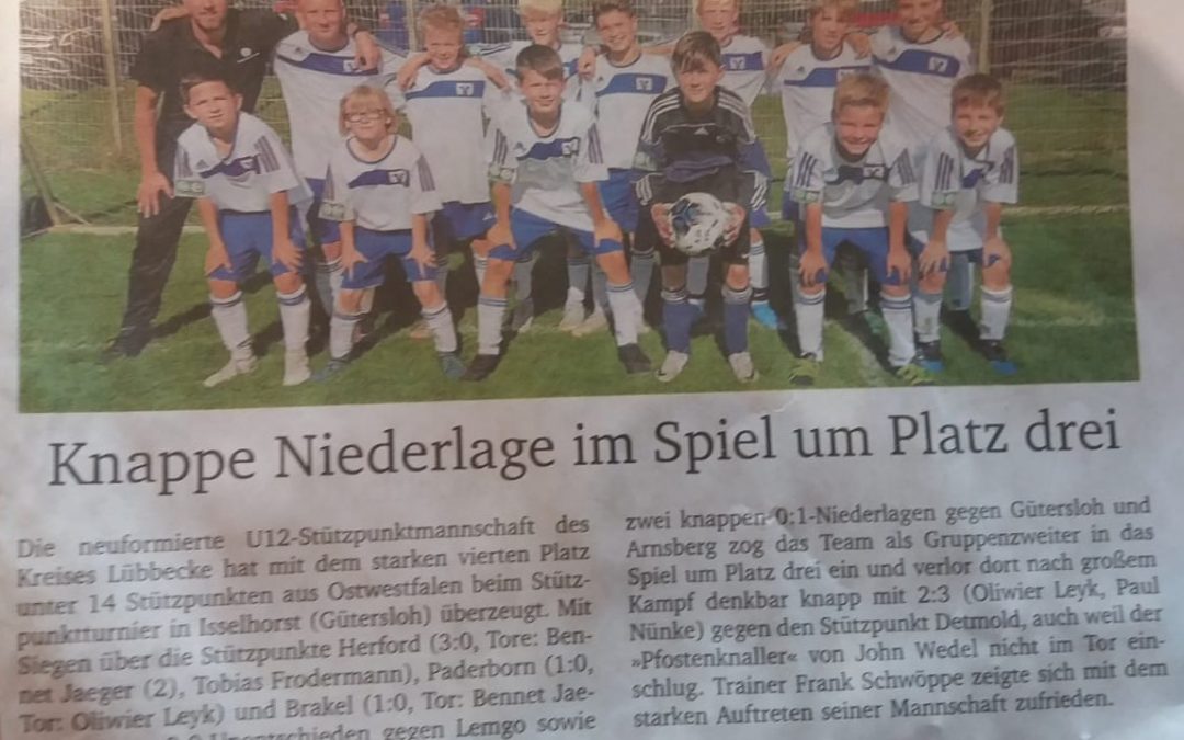 SG Schnathorst/Oberbauerschaft stellt einen U12 Stützpunktspieler ab