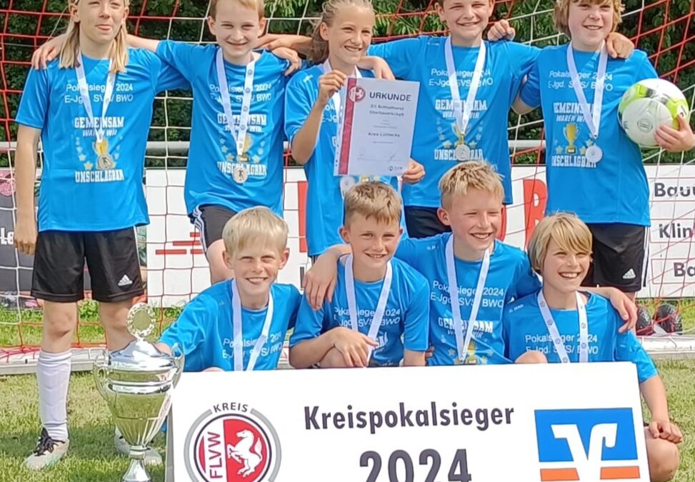 E-Jugend: KREISPOKAL-FINALE: SG SVS/ BWO – TuS Dielingen  12:2 (9:1).