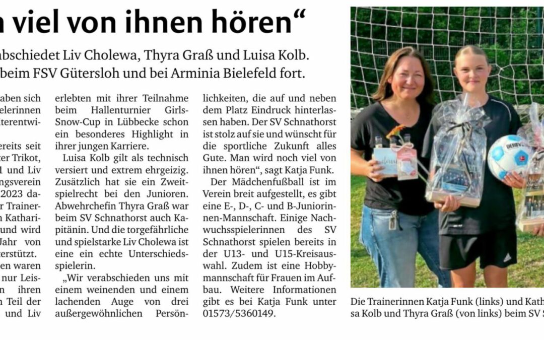 Drei Talente starten in Gütersloh und Bielefeld durch!